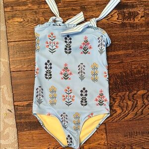 Pink Chicken Blue and Yellow One Piece Swimsuit